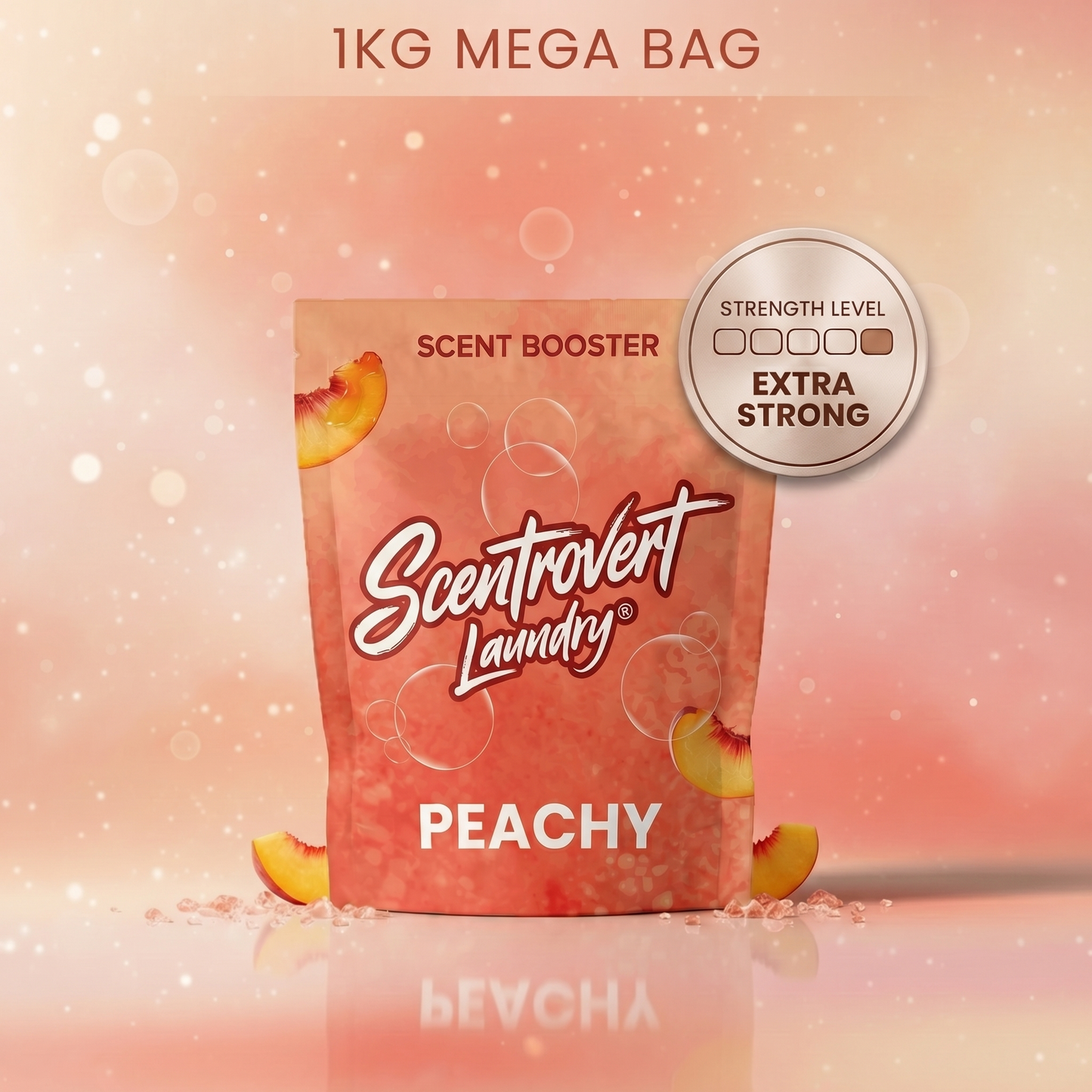 Scentrovert Laundry Peachy 1KG extra strong scent booster bag